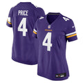 Myles Price Minnesota Vikings Women's Team Game Jersey - Purple