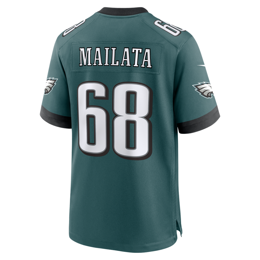 Mailata Philadelphia Eagles Team Game Jersey - Midnight Green