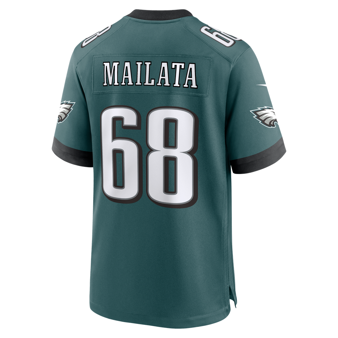 Mailata Philadelphia Eagles Team Game Jersey - Midnight Green