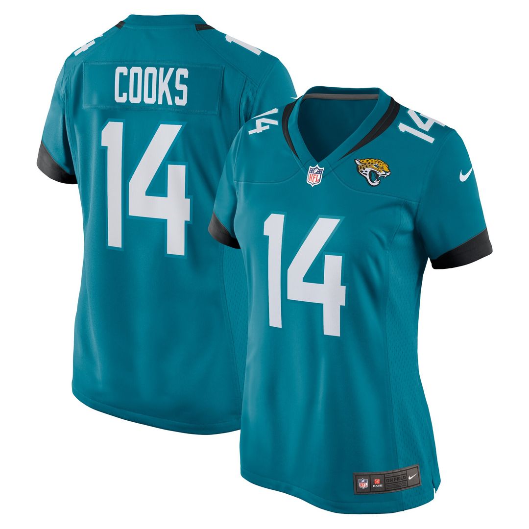 Elijah Cooks Jacksonville Jaguars Women's Team Game Jersey - Teal