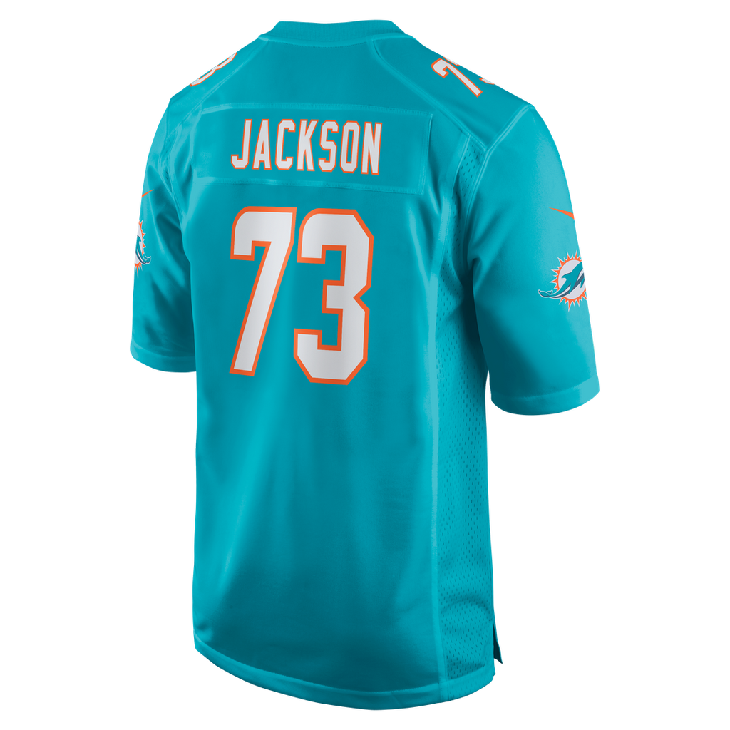 Austin Jackson Miami Dolphins Game Jersey - Aqua