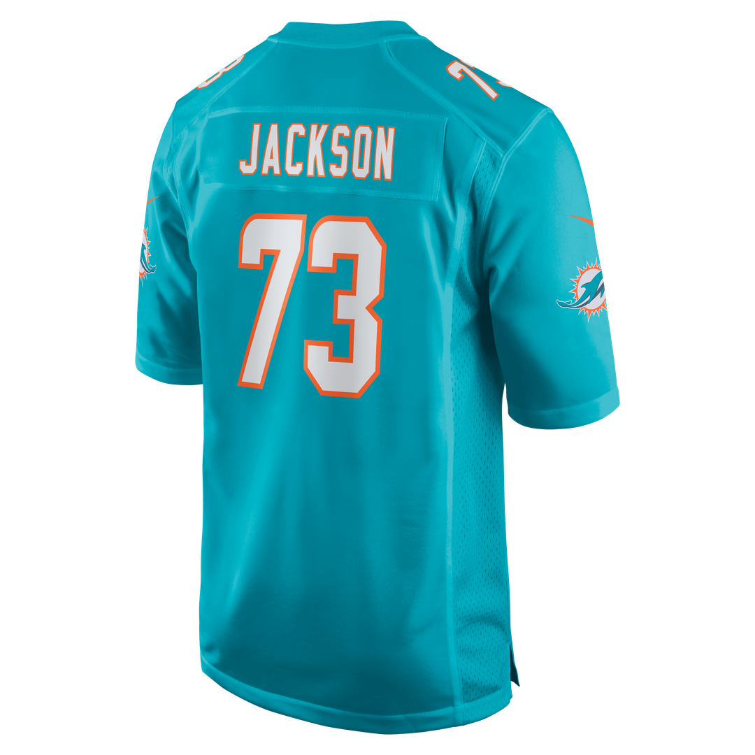 Austin Jackson Miami Dolphins Game Jersey - Aqua