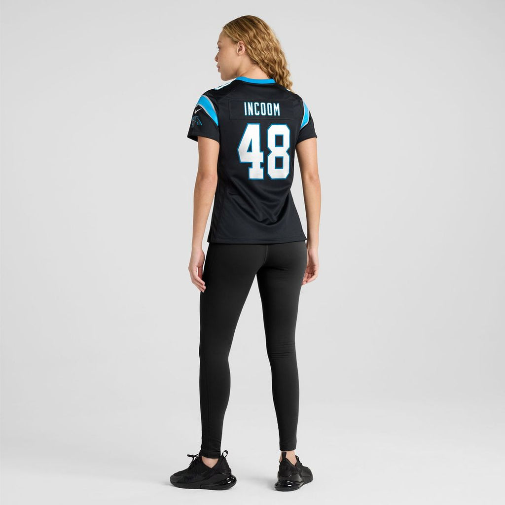 Thomas Incoom Carolina Panthers Women's Team Game Jersey - Black
