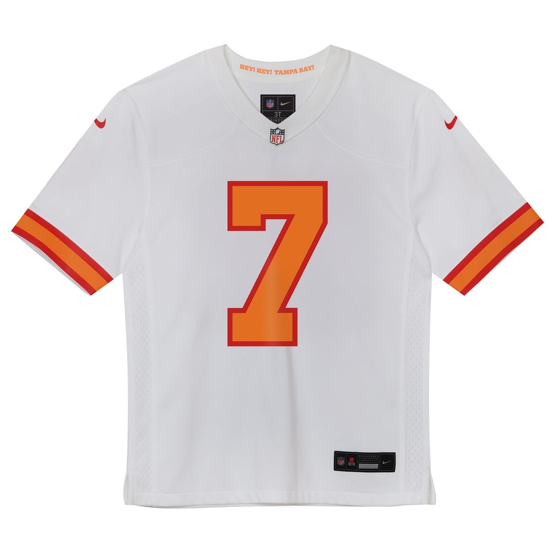 Bucky Irving '76 Tampa Bay Buccaneers Preschool Game Jersey - White