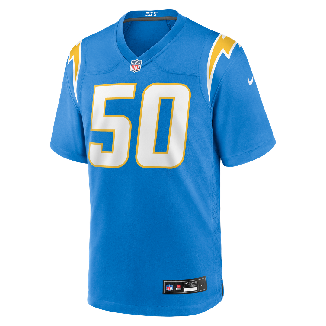 Caleb Murphy Los Angeles Chargers Team Game Jersey - Powder Blue