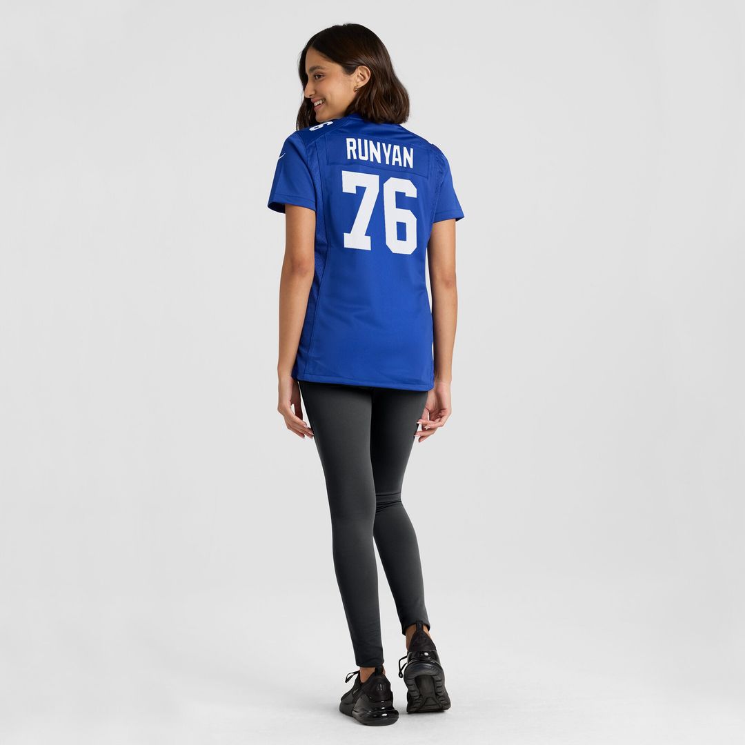 Jon Runyan New York Giants Women's Game Jersey - Royal