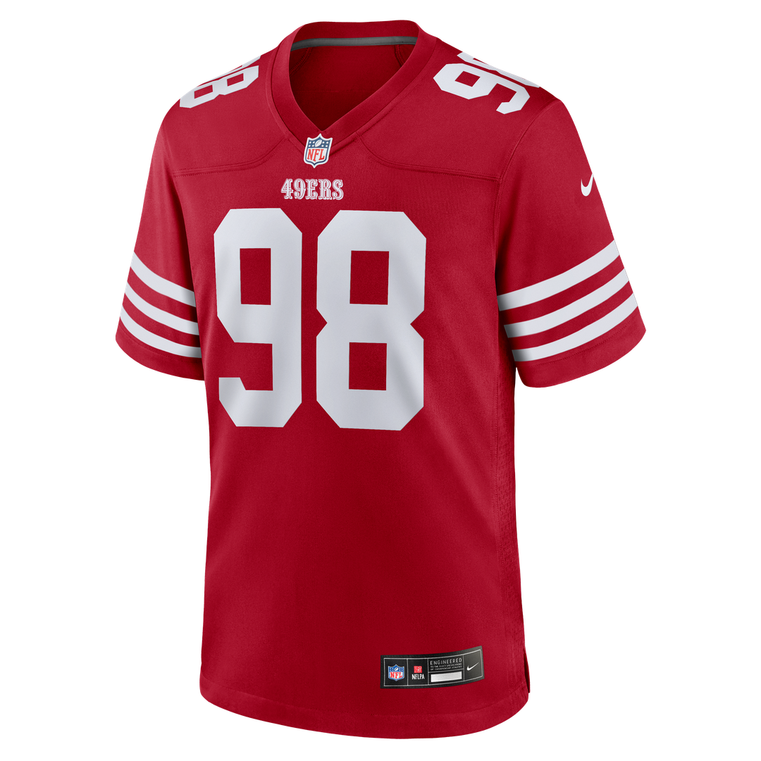 Mykel Williams San Francisco 49ers Team Game Jersey - Scarlet