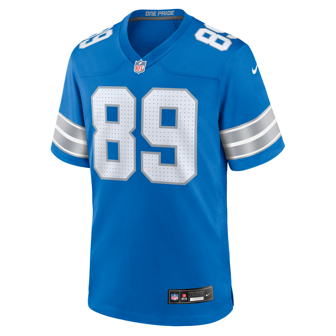 Brock Wright Detroit Lions Team Game Jersey - Blue