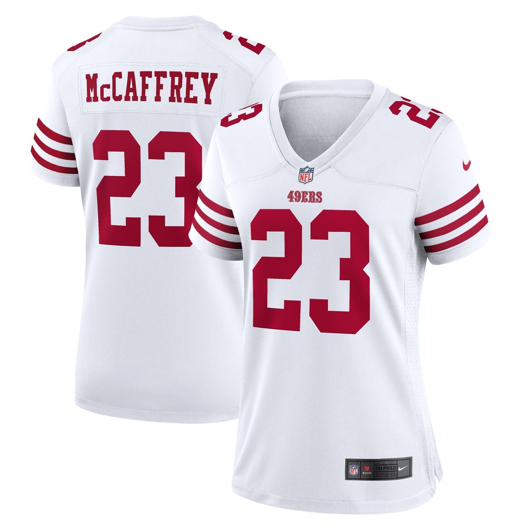 Christian McCaffrey San Francisco 49ers Women's Player Jersey - Scarlet
