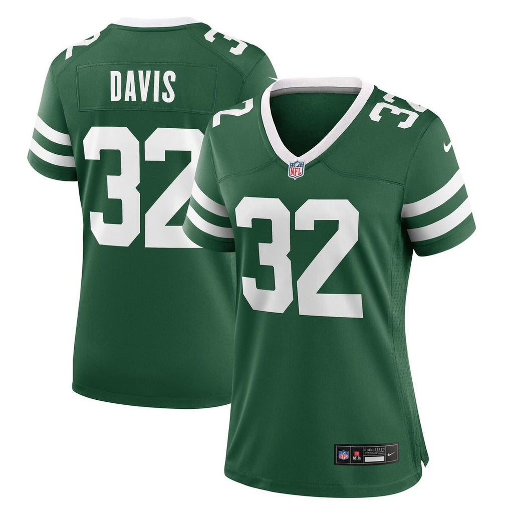 Isaiah Davis New York Jets Women's Game Jersey - Legacy Green