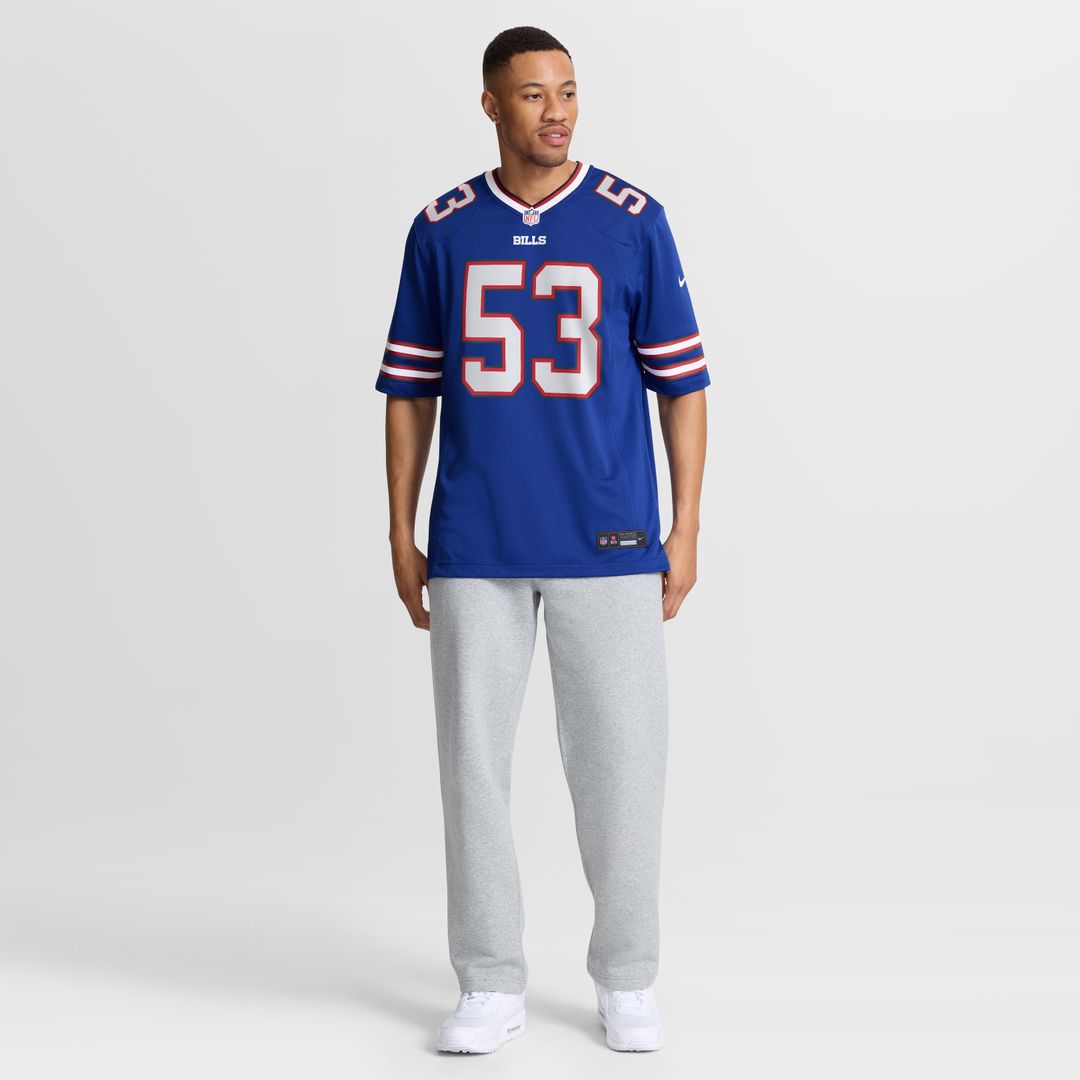 Tyrel Dodson Buffalo Bills Game Player Jersey - Royal