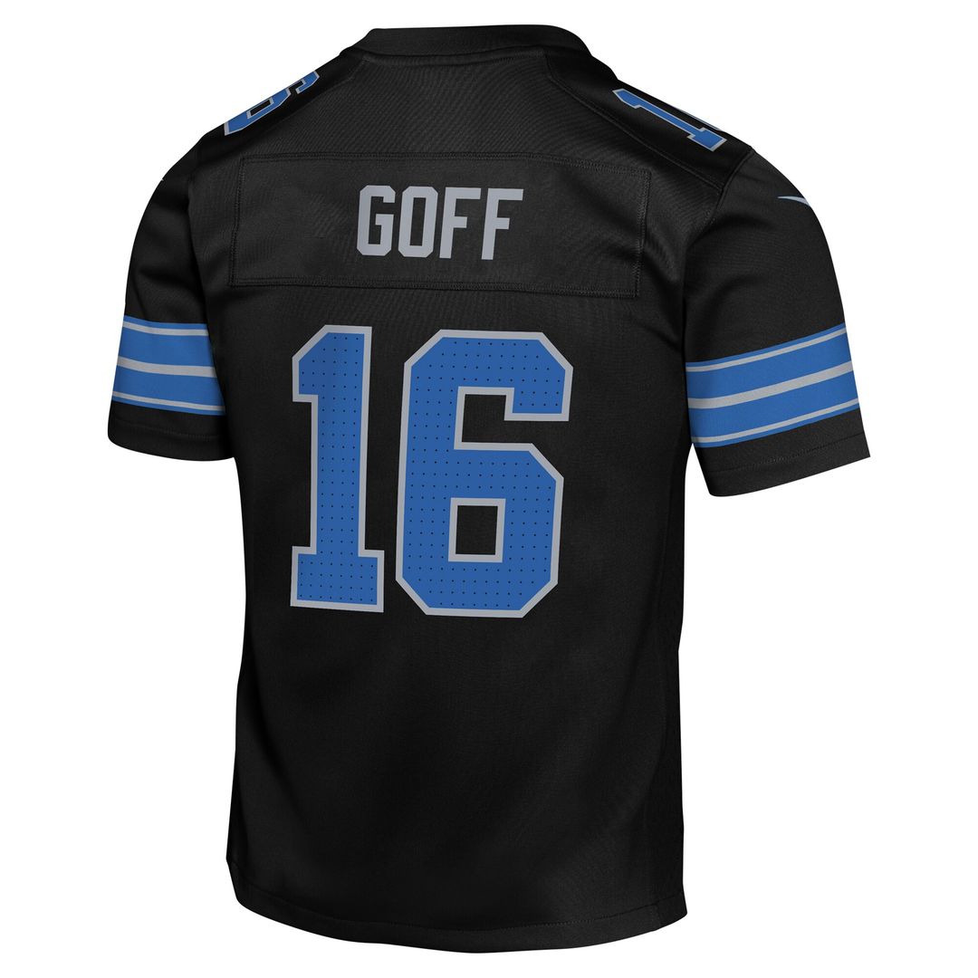 Jared Goff Detroit Lions Youth Game Jersey - Black
