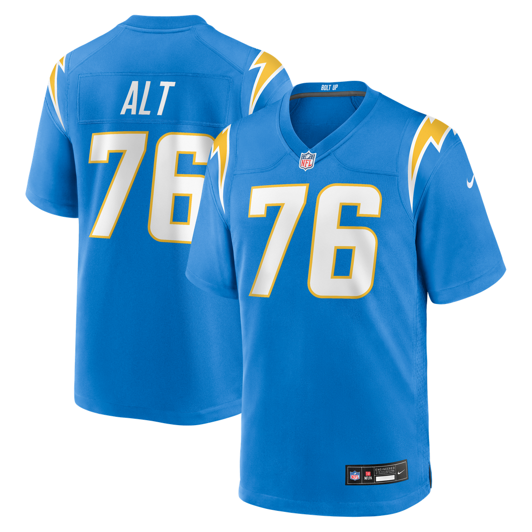 Joe Alt Los Angeles Chargers Player Game Jersey - Powder Blue