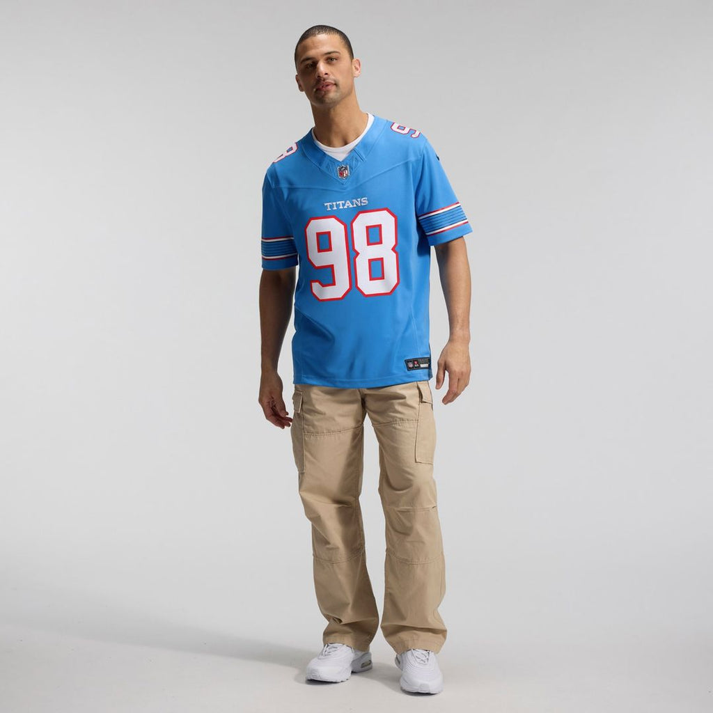 Jeffery Simmons Tennessee Titans Vapor F.U.S.E. Sewn Down Limited Jersey - Light Blue