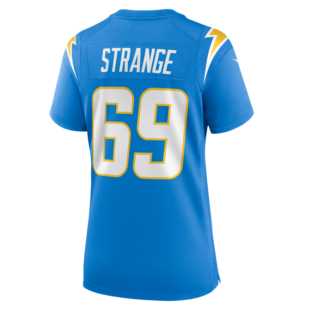 Cole Strange Los Angeles Chargers Women's Team Game Jersey - Powder Blue