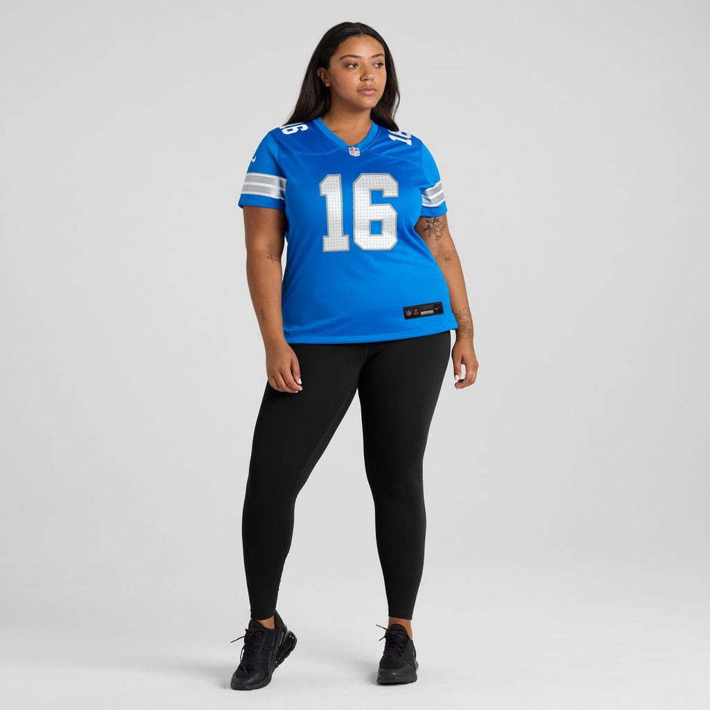 Jared Goff Detroit Lions Women's Game Jersey - Blue