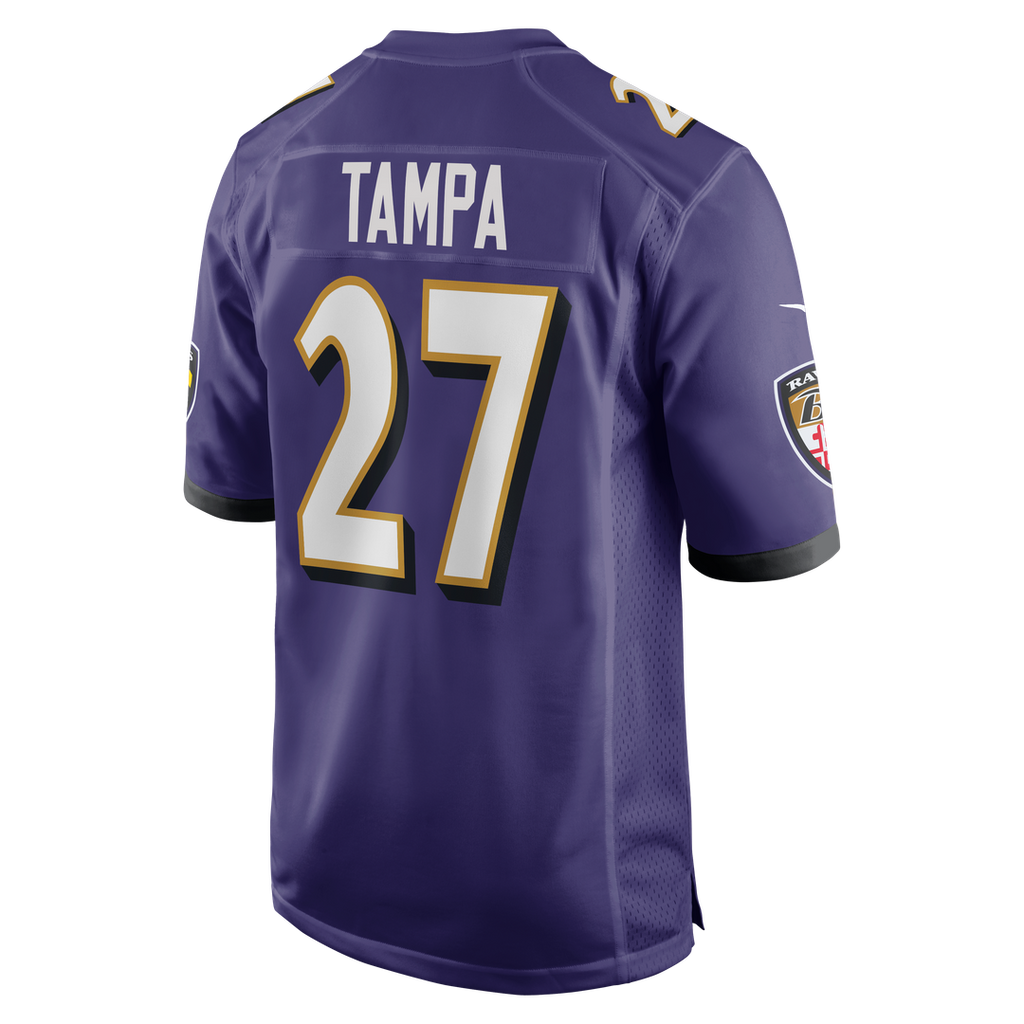 T.J. Tampa Baltimore Ravens Team Game Jersey - Purple