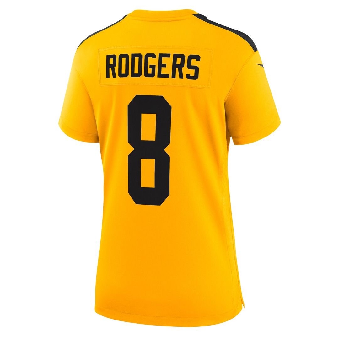 Aaron Rodgers Pittsburgh Steelers Women's Alternate 1933 Throwback Game Jersey - Gold