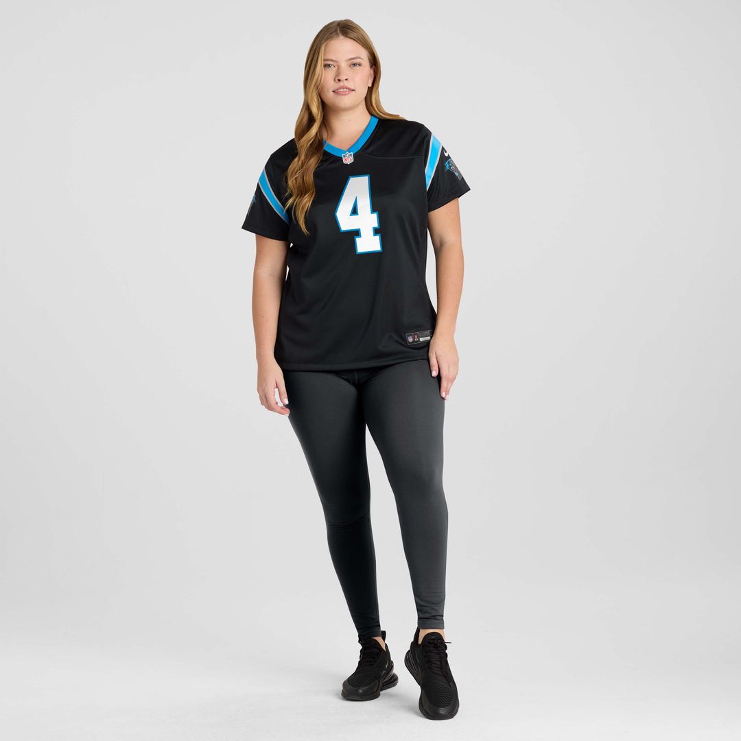 Tetairoa McMillan Carolina Panthers Women's Team Game Jersey - Black