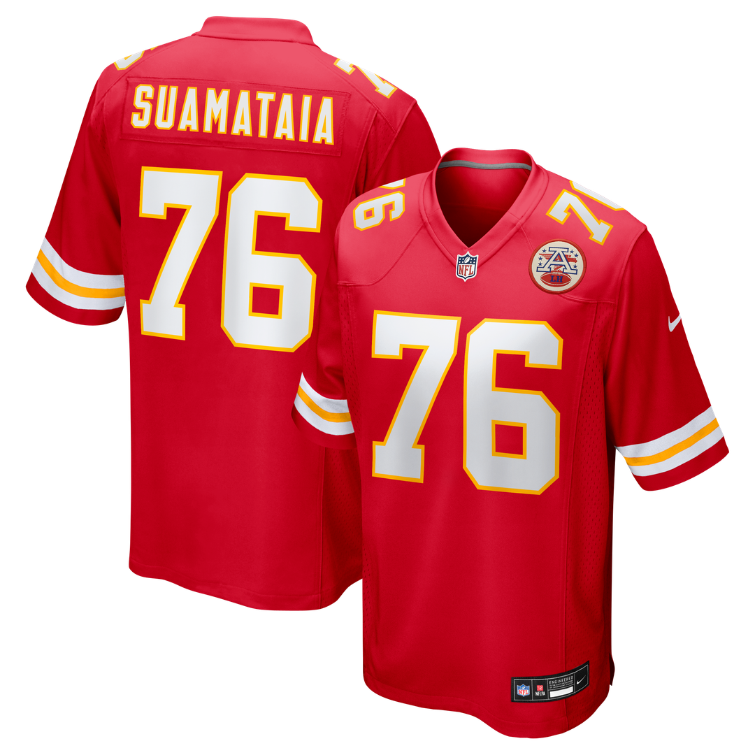Kingsley Suamataia Kansas City Chiefs Game Jersey - Red