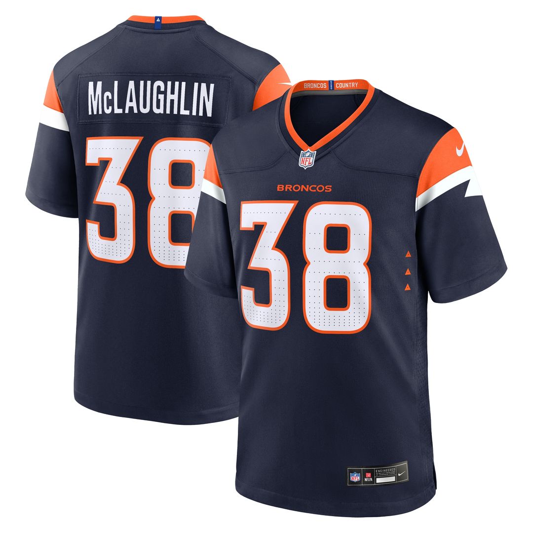 Jaleel McLaughlin Denver Broncos Team Game Jersey - Orange