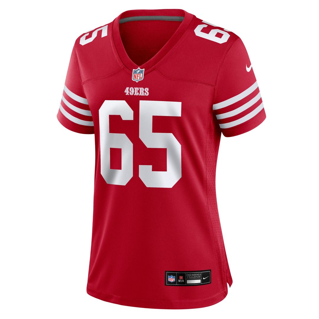Drew Moss San Francisco 49ers Women's Team Game Jersey - Scarlet