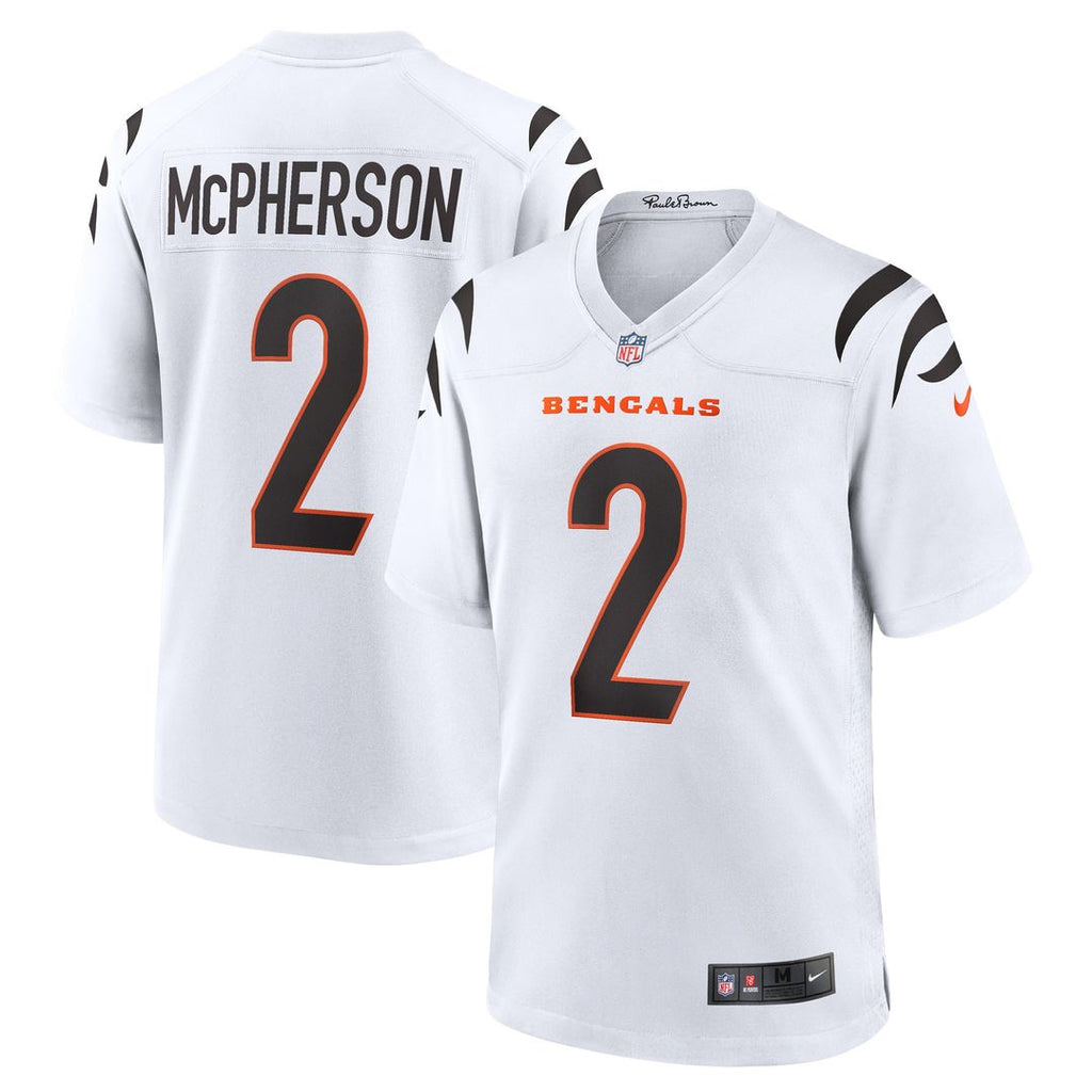 Evan McPherson Cincinnati Bengals Game Player Jersey - White