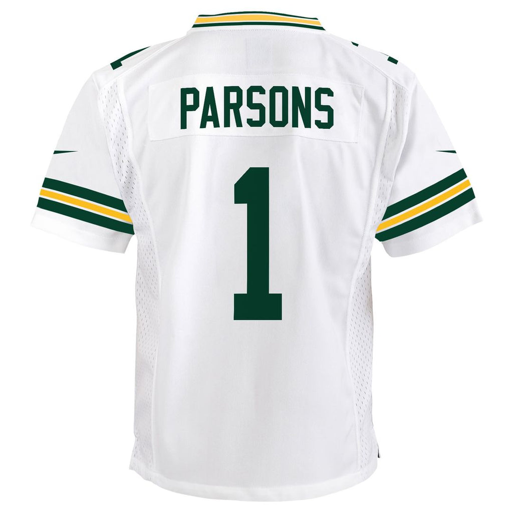 Micah Parsons Green Bay Packers Youth White Game Jersey - White