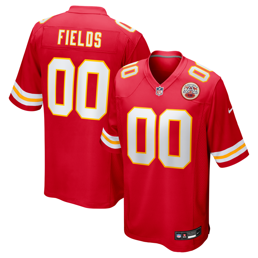 Justin Fields Kansas City Chiefs Game Jersey - Red
