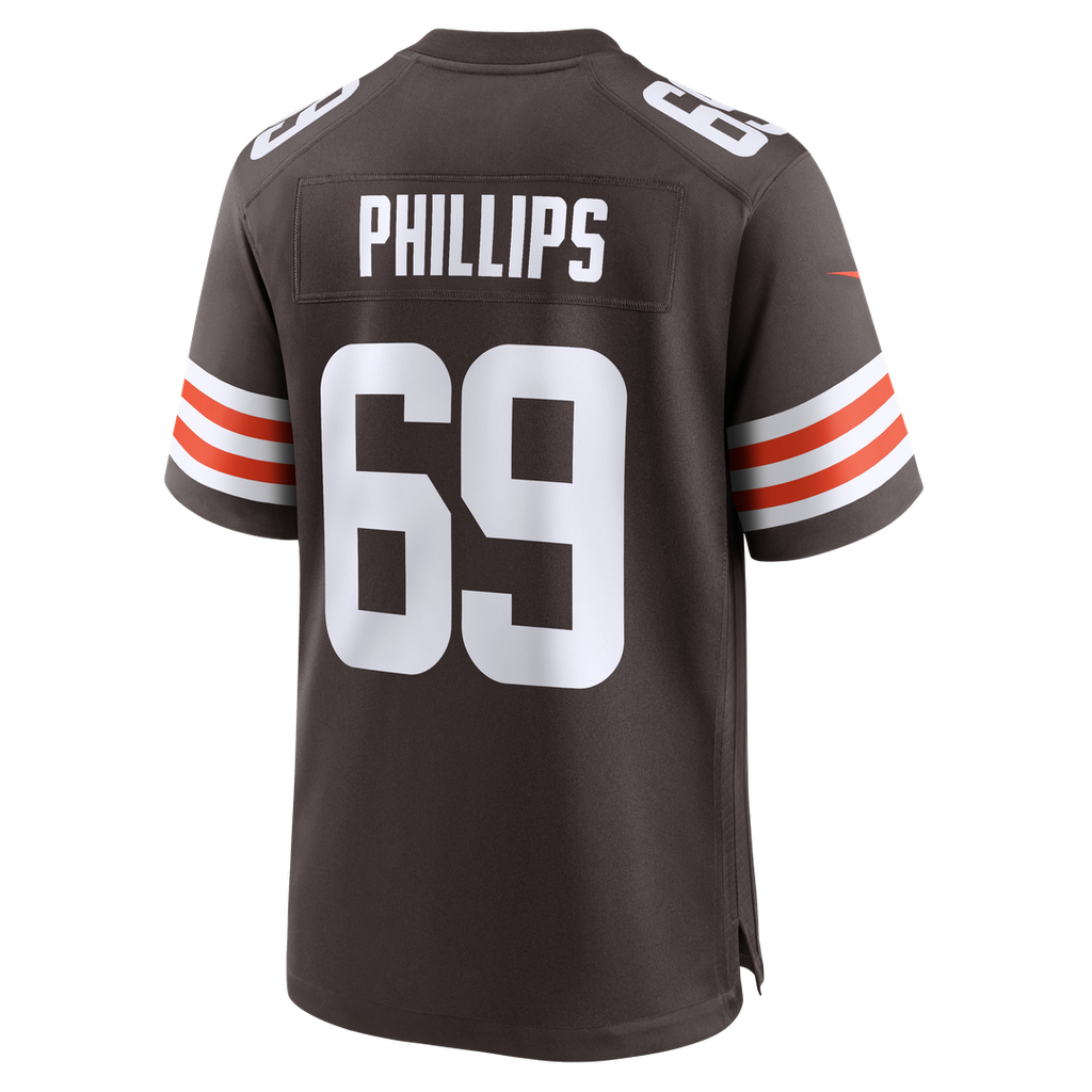 Tyre Phillips Cleveland Browns Team Game Jersey - Brown