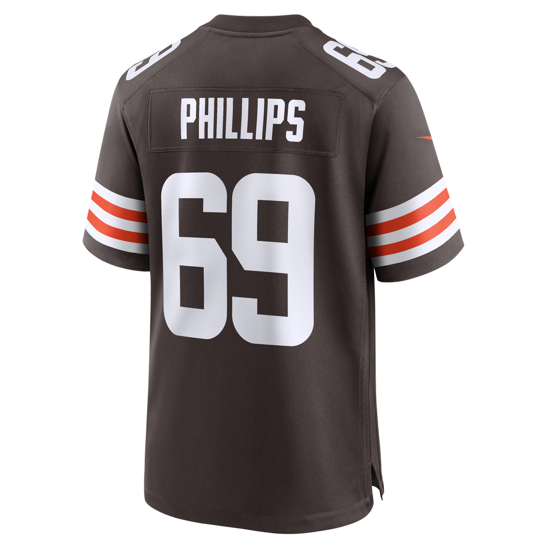 Tyre Phillips Cleveland Browns Team Game Jersey - Brown