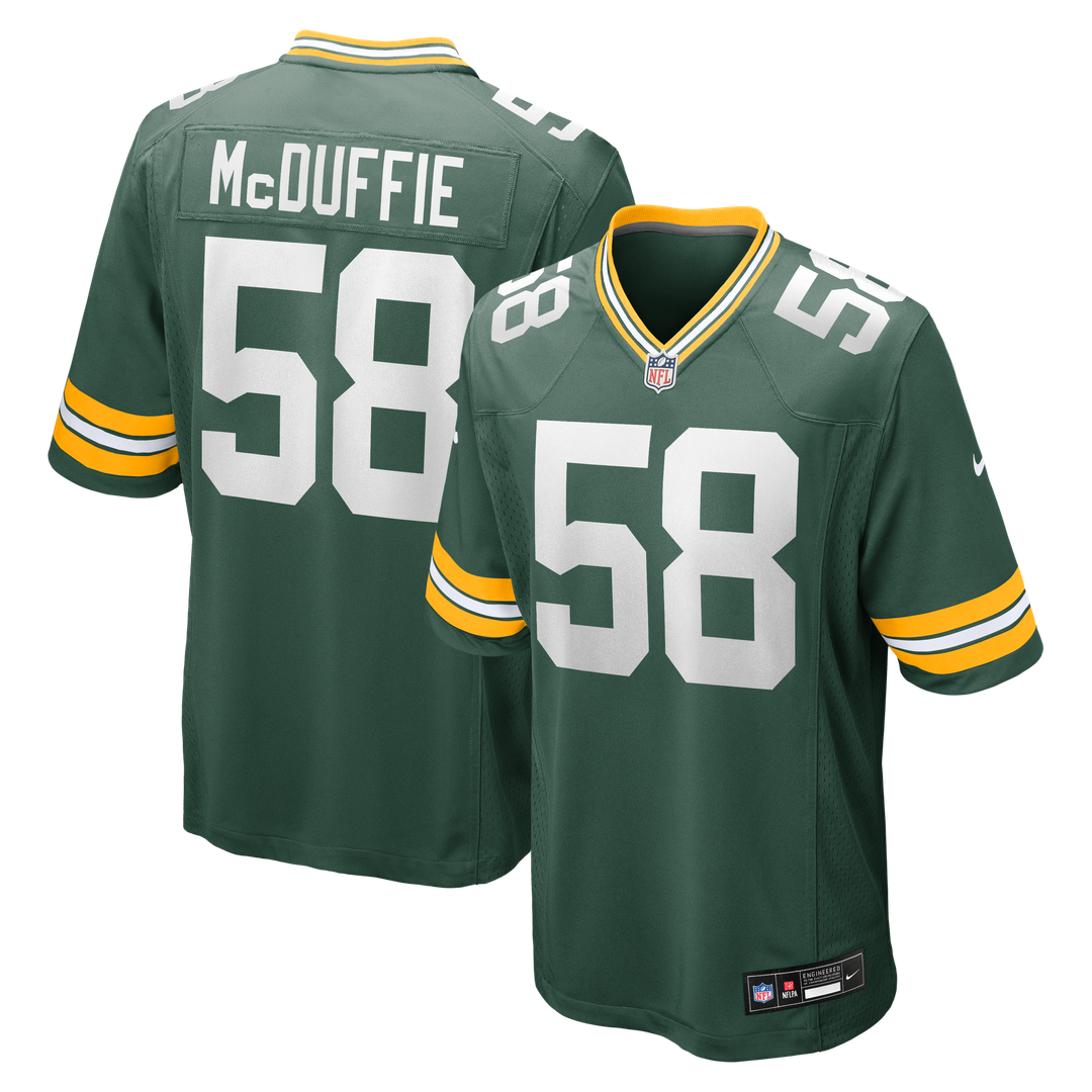 Isaiah McDuffie Green Bay Packers Game Jersey - Green