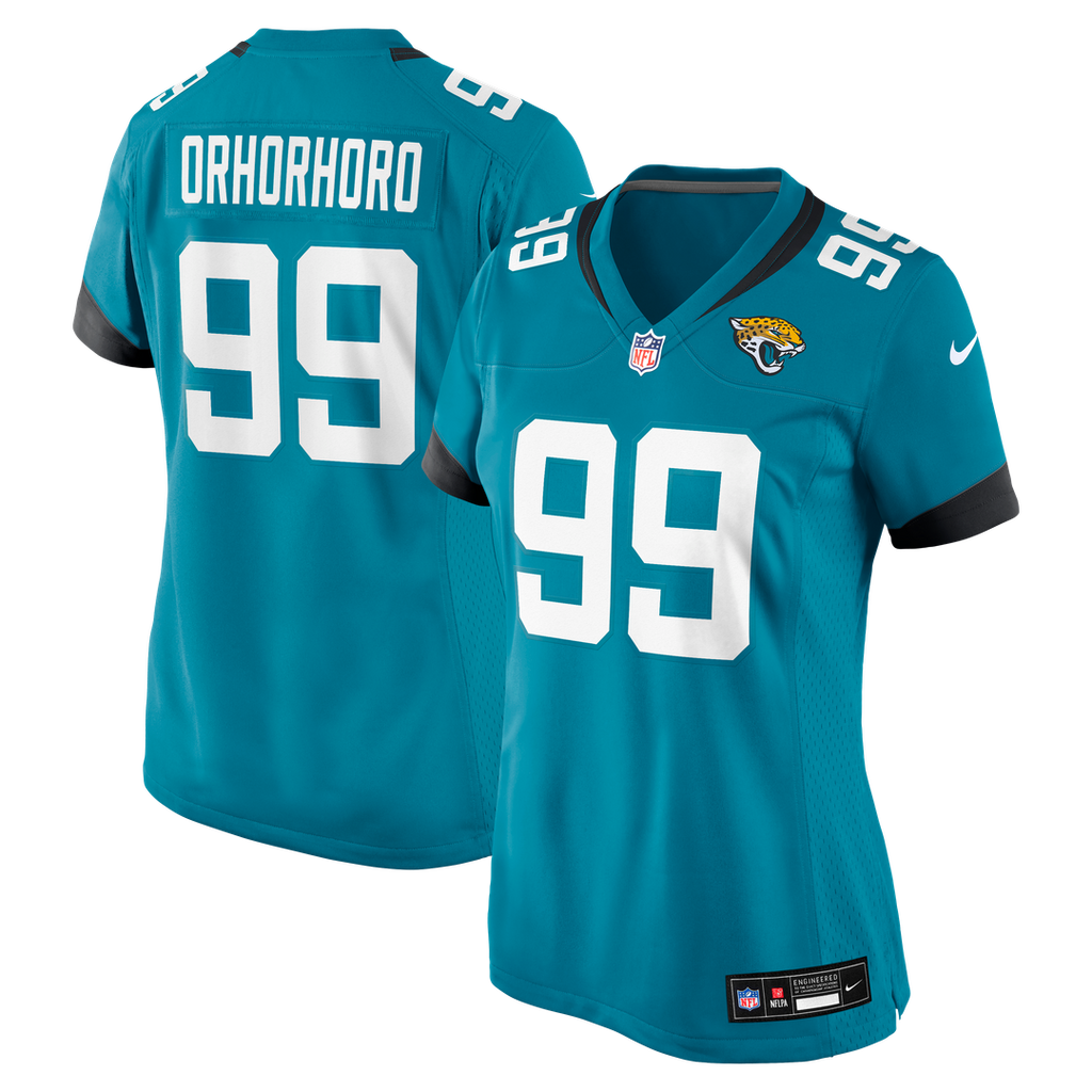 Ruke Orhorhoro Jacksonville Jaguars Women's Team Game Jersey - Teal