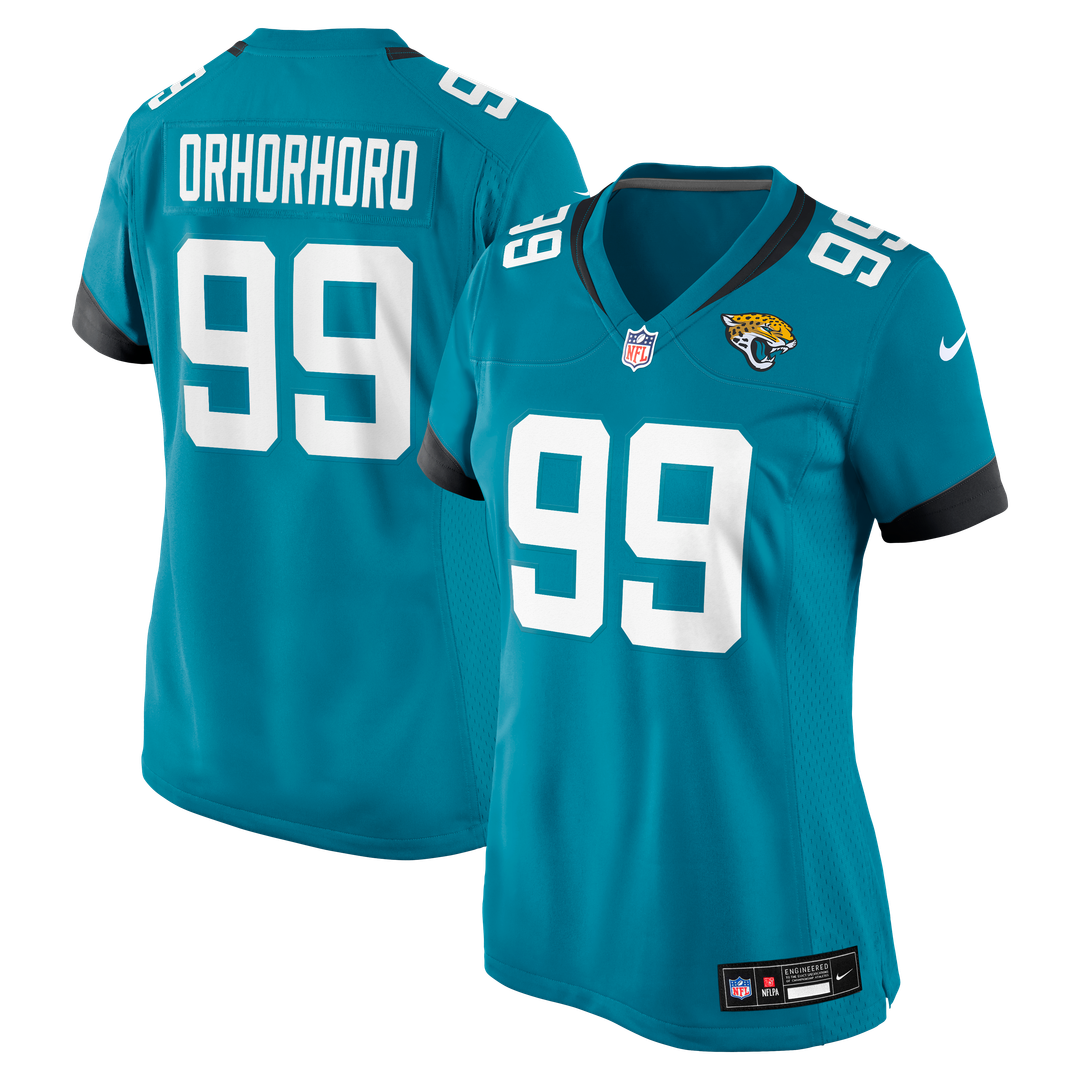 Ruke Orhorhoro Jacksonville Jaguars Women's Team Game Jersey - Teal