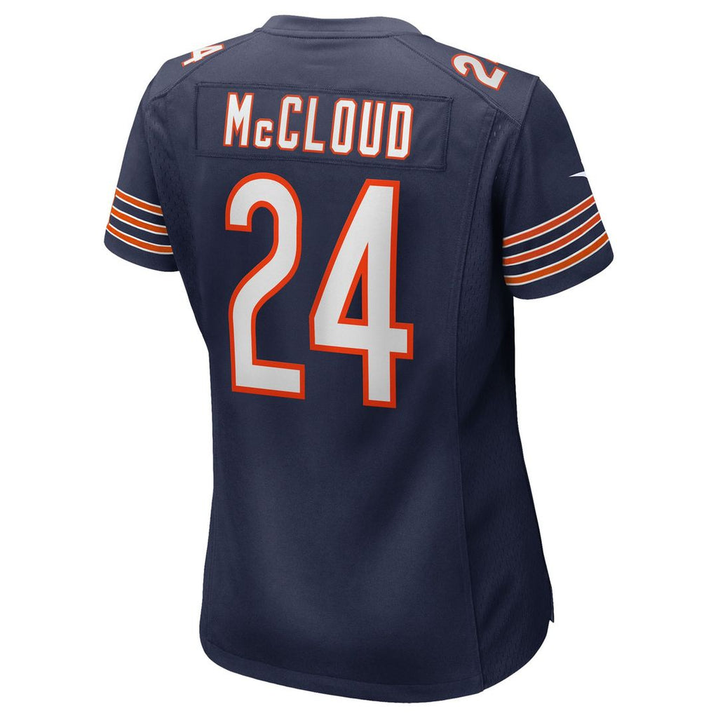 Nick McCloud Chicago Bears Women's Team Game Jersey - Navy