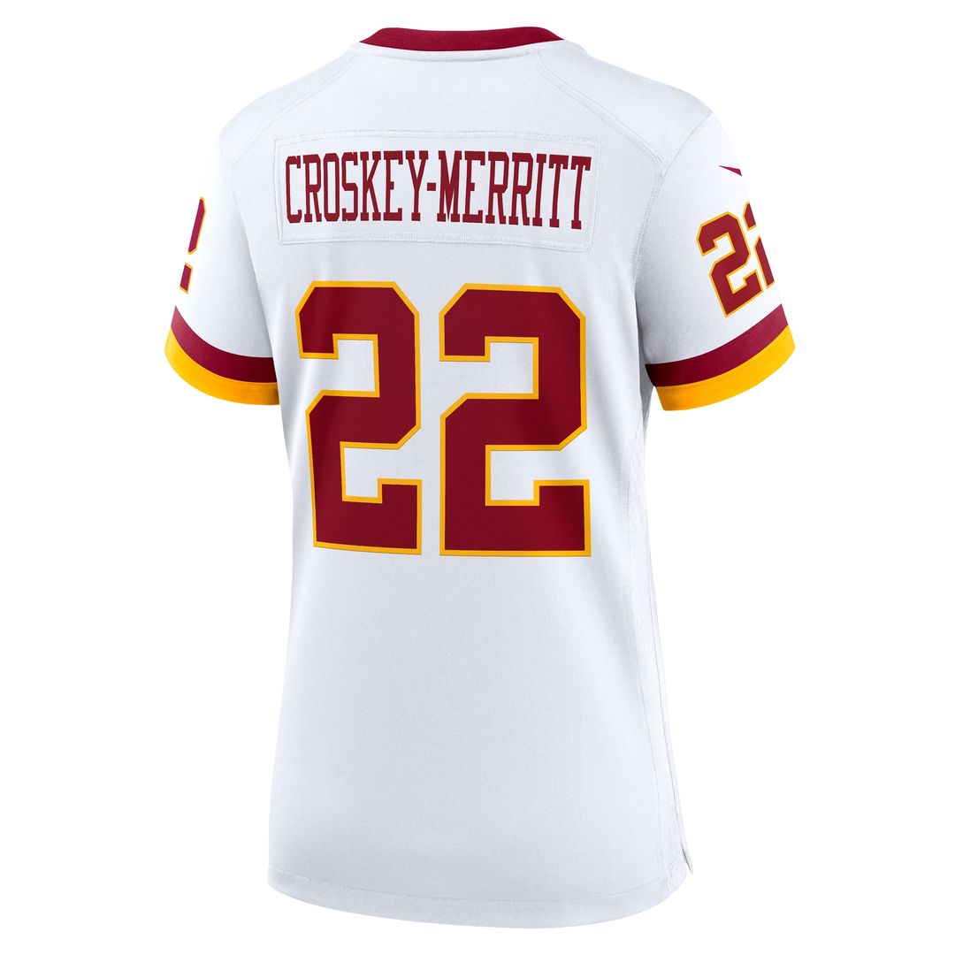 Jacory Croskey-Merritt Washington Commanders Women's Game Super Bowl Era Jersey - White