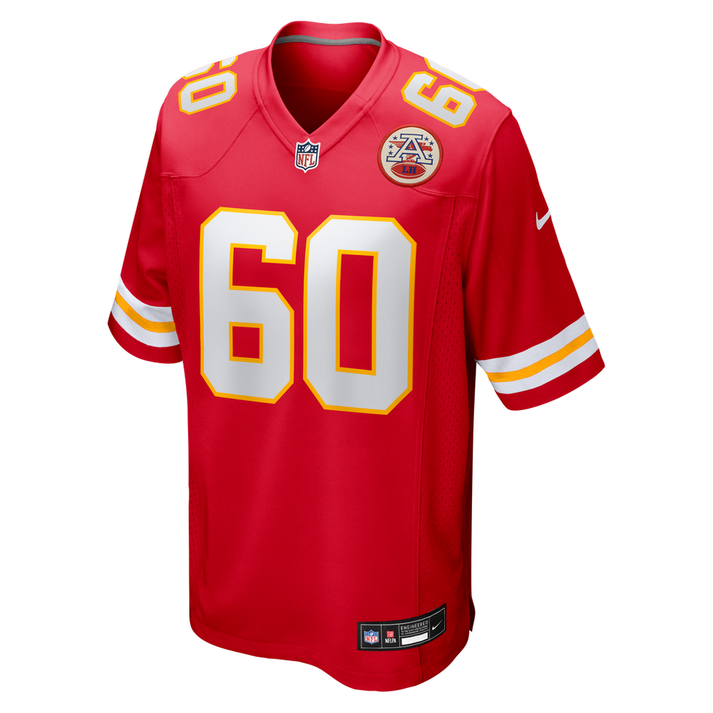 Hunter Nourzad Kansas City Chiefs Game Jersey - Red