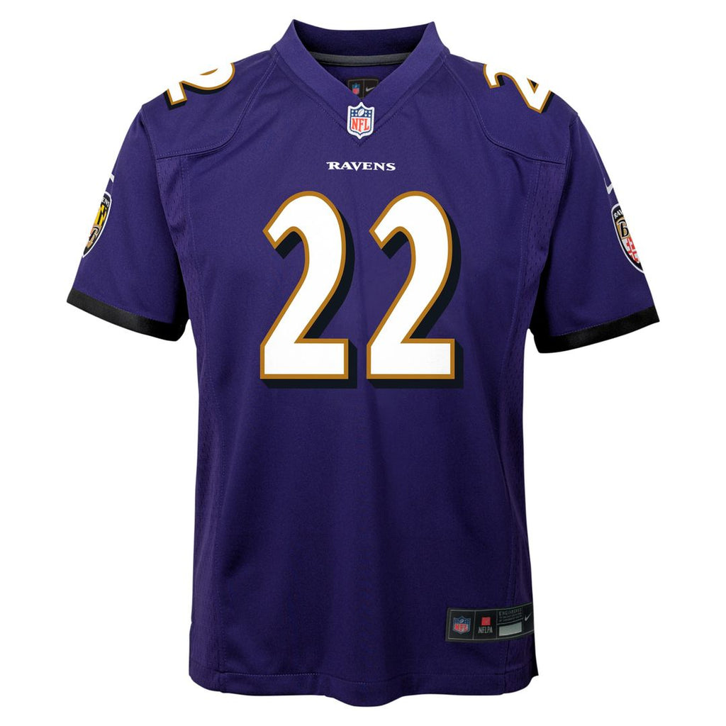 Derrick Henry Baltimore Ravens Youth Game Jersey - Purple