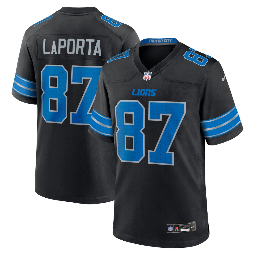 Sam LaPorta Detroit Lions Game Jersey - Blue