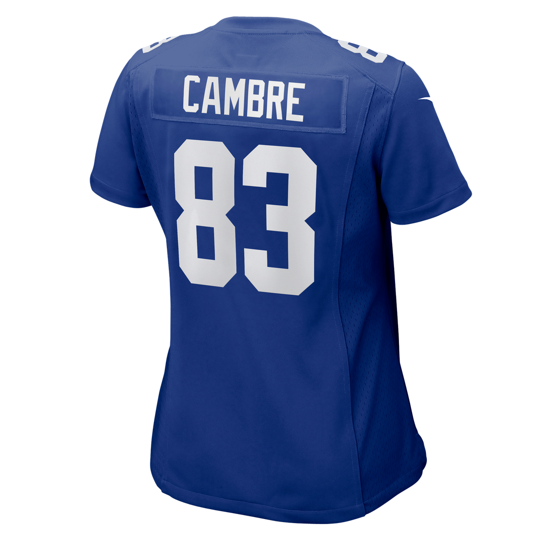 Dalen Cambre New York Giants Women's Team Game Jersey - Royal
