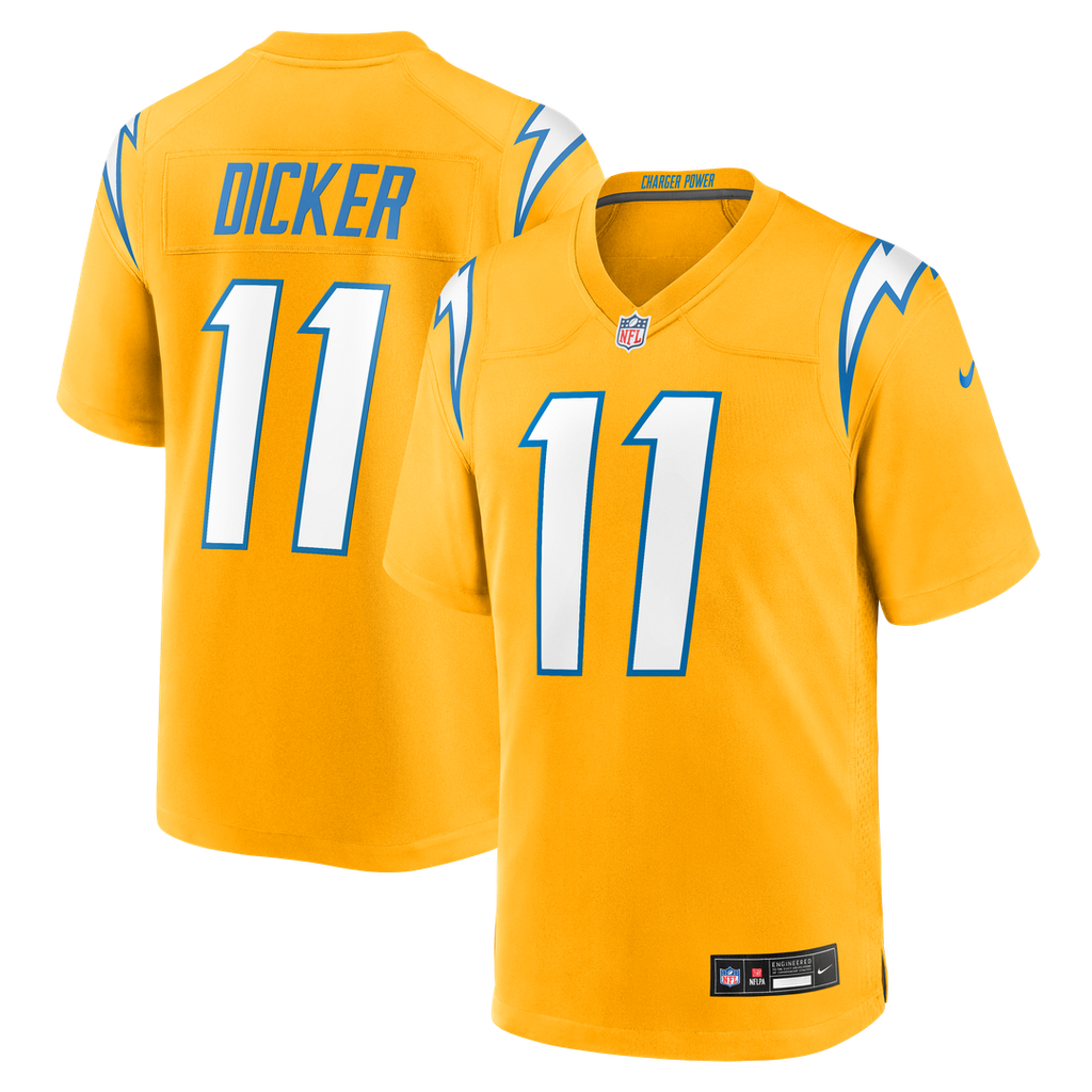 Cameron Dicker Los Angeles Chargers Alternate Game Jersey - Gold