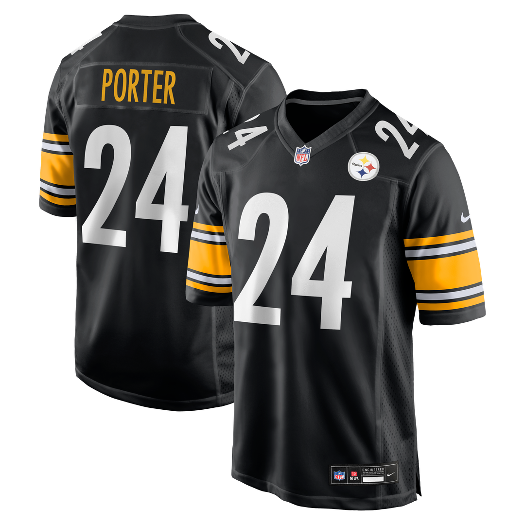 Joey Porter Jr. Pittsburgh Steelers Game Jersey - Black