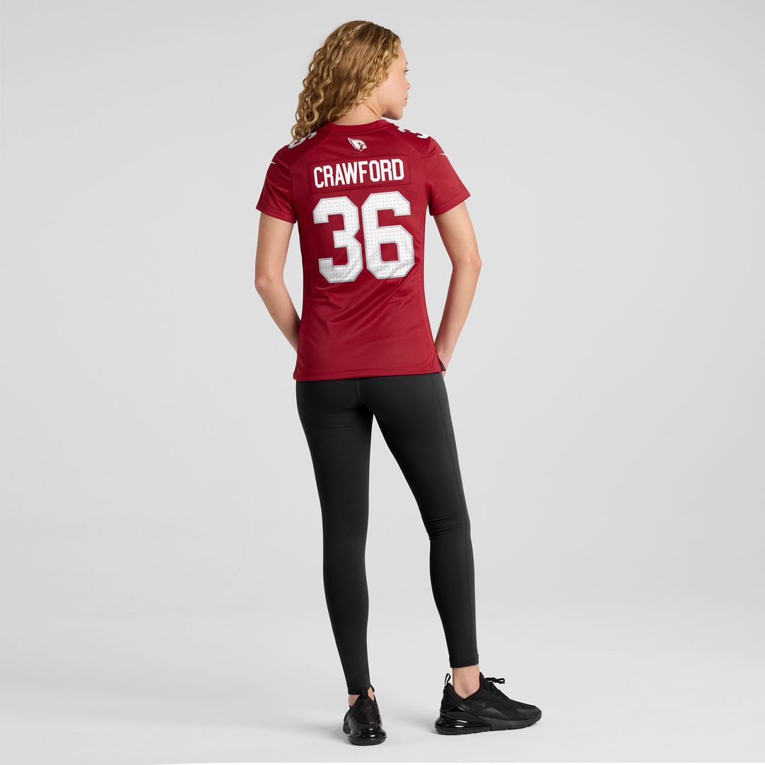 Kitan Crawford Arizona Cardinals Women's Team Game Jersey - Cardinal