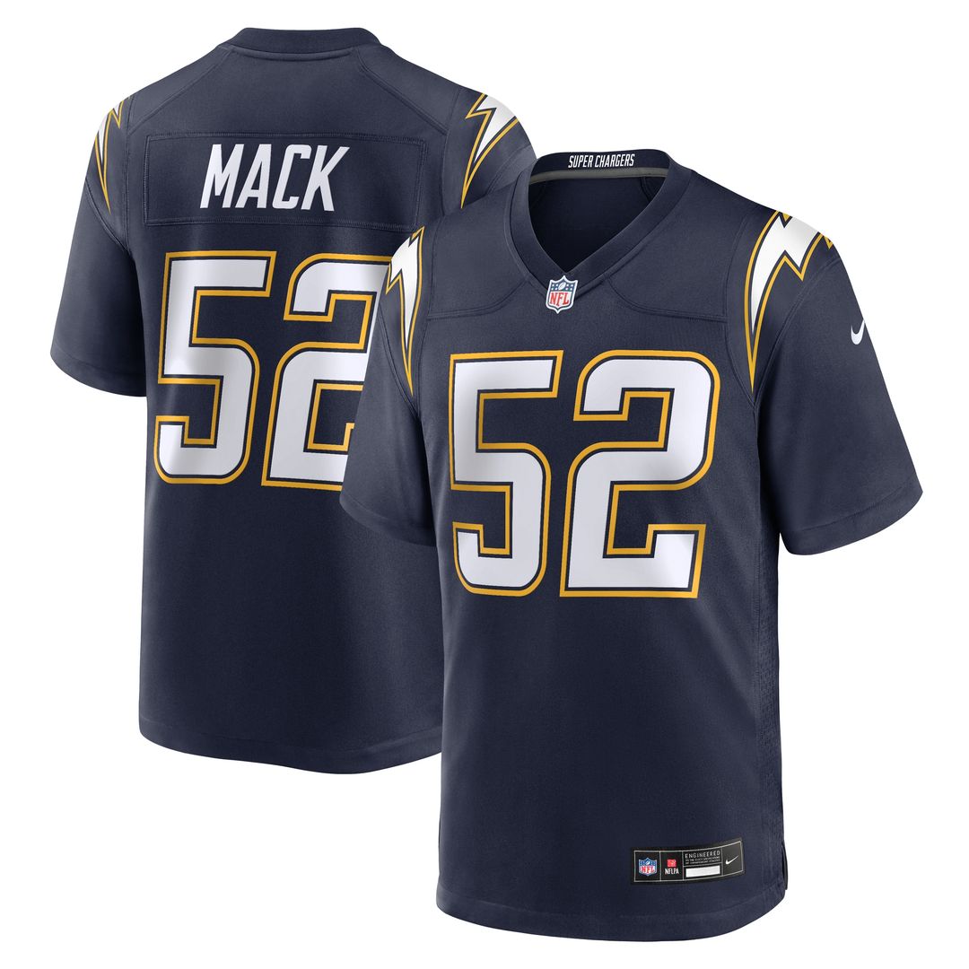 Khalil Mack Los Angeles Chargers Alternate Super Chargers Game Player Jersey - Navy
