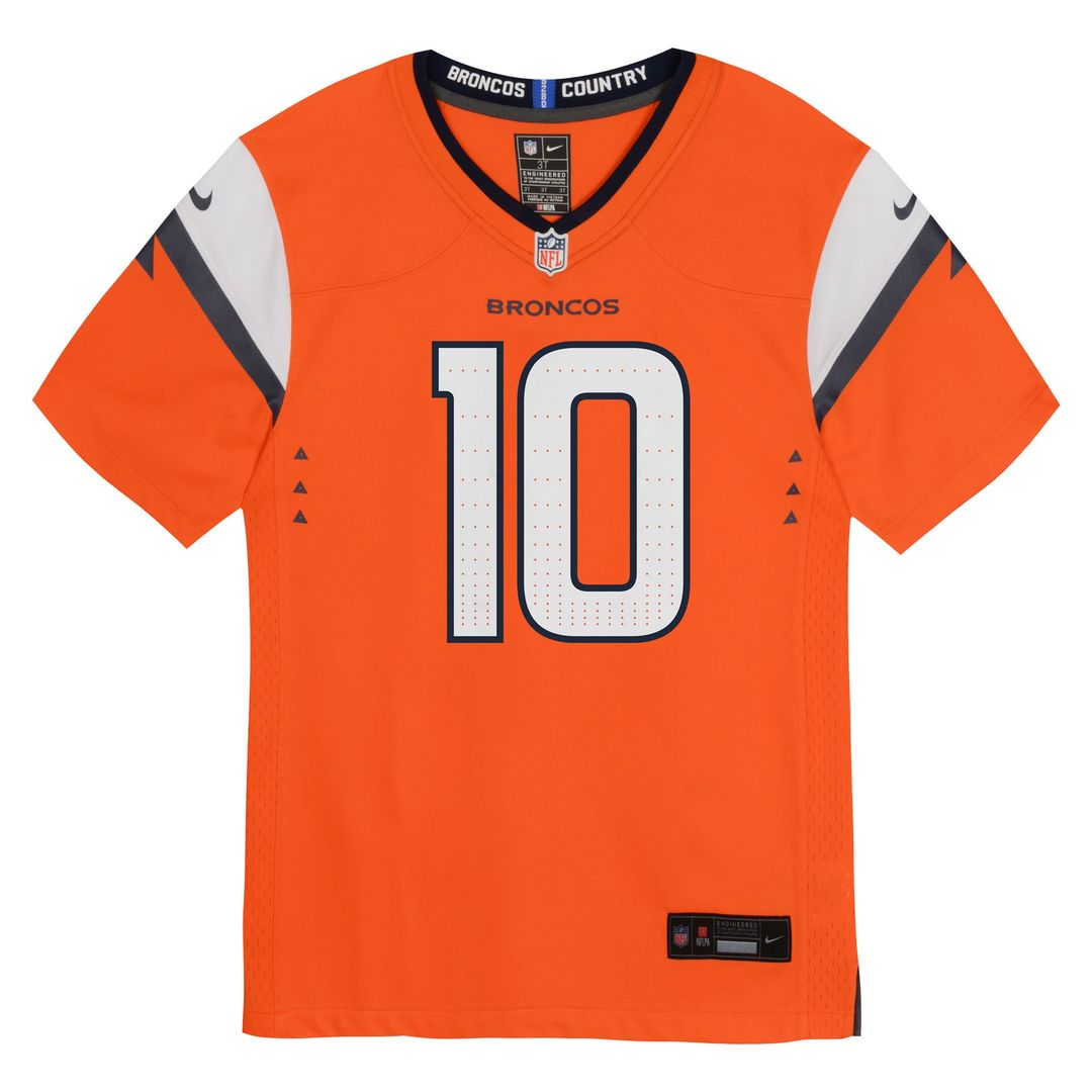 Bo Nix Denver Broncos Preschool Team Player Game Jersey - Orange