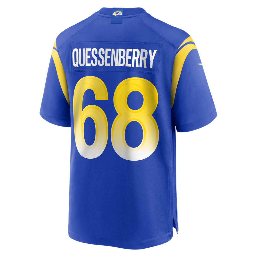 David Quessenberry Los Angeles Rams Team Game Jersey - Royal