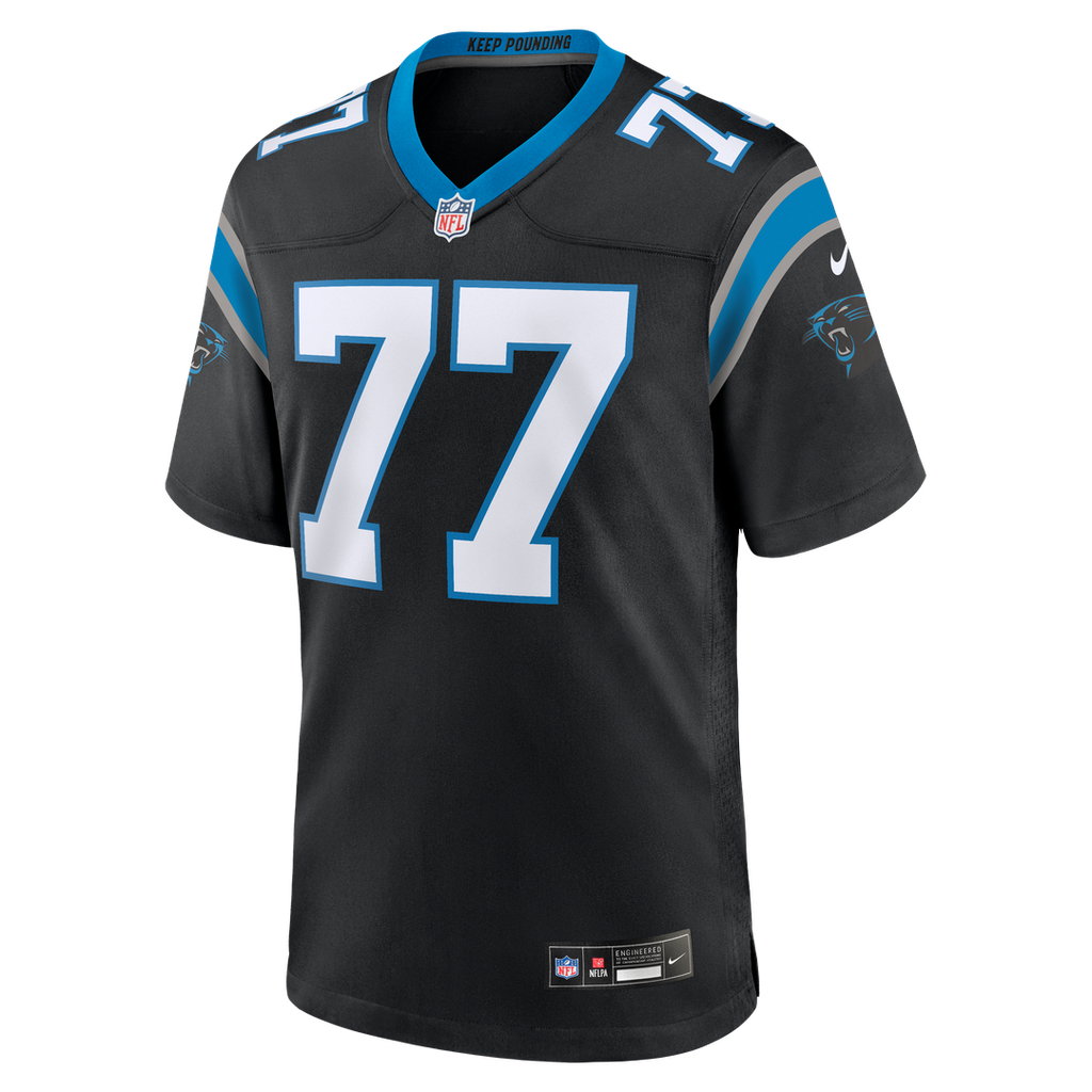 Luke Fortner Carolina Panthers Team Game Jersey - Black