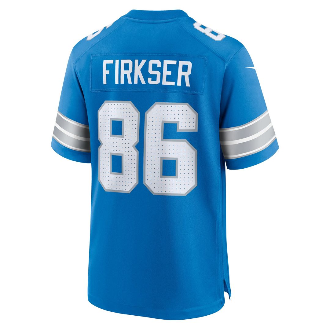 Anthony Firkser Detroit Lions Team Game Jersey - Blue
