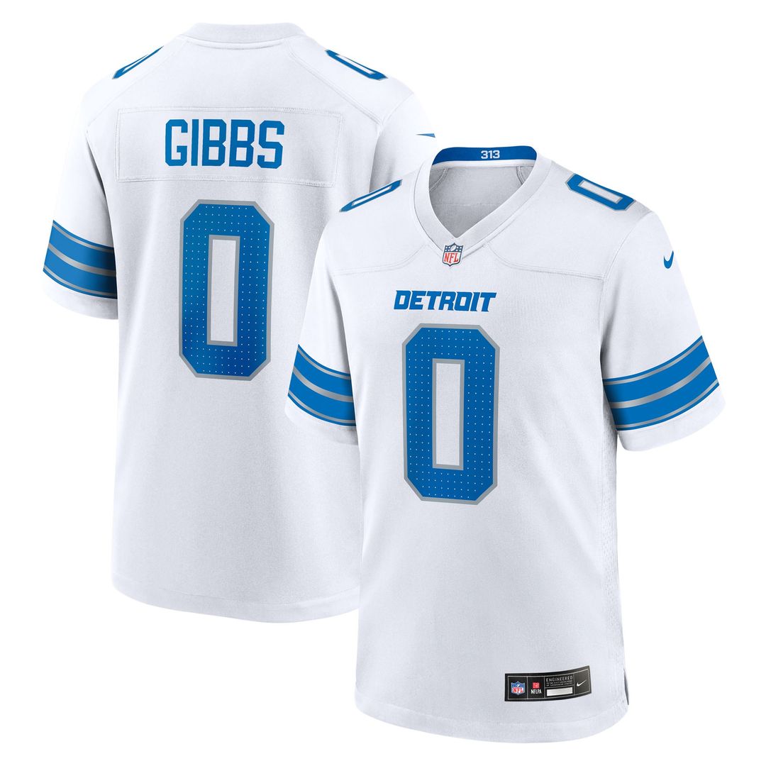 Jahmyr Gibbs Detroit Lions 2nd Alternate Game Player Jersey - Black
