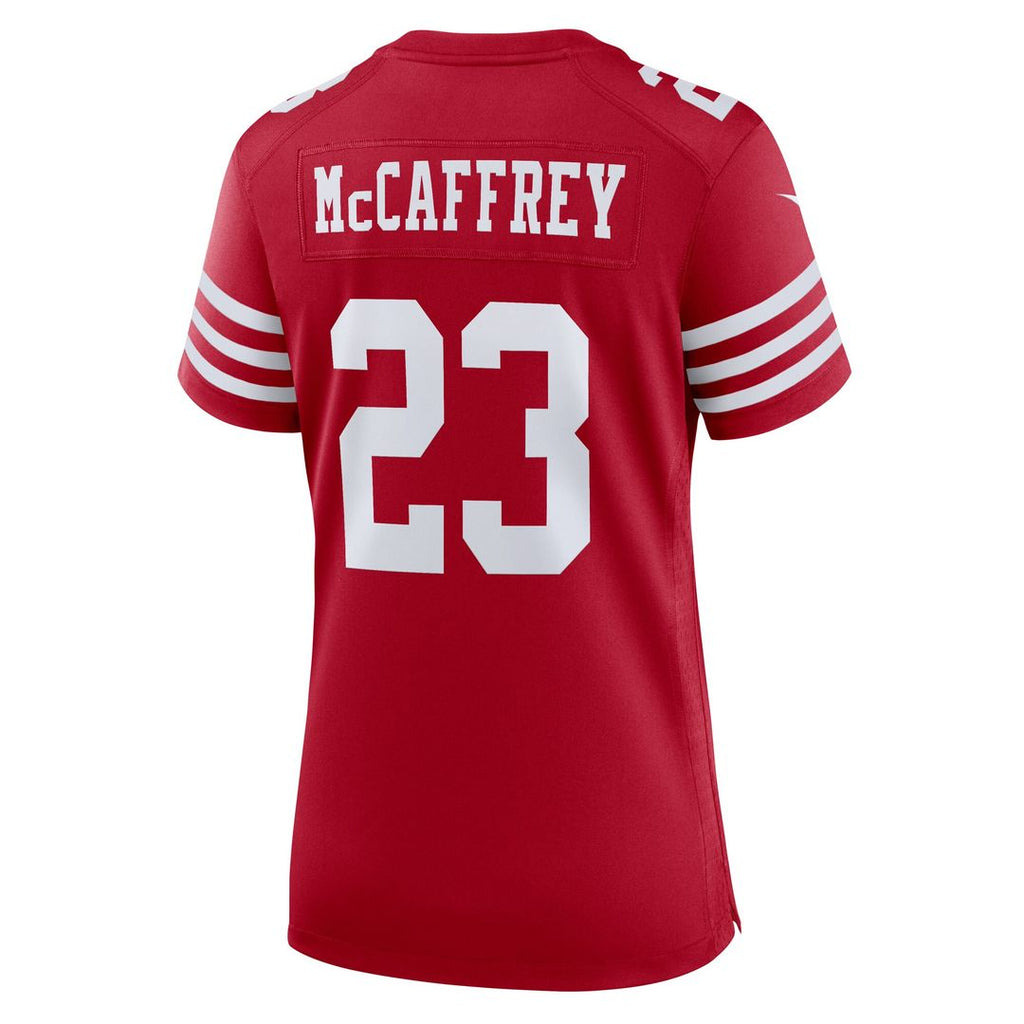 Christian McCaffrey San Francisco 49ers Women's Player Jersey - Scarlet